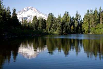 Mt Hood and it's reflection in Mirror Lake